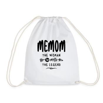 Memom The Woman Myth Legend - Mother's Day - Drawstring Bag - white - Front