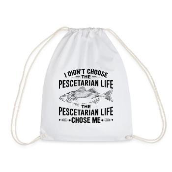 Conception d’un régime pescétarien pour les pescétariens - Sac de sport léger - blanc - Devant