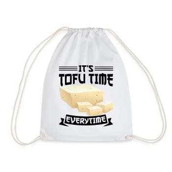 Vegan Vegetarier Design für einen Tofu Fan - Turnbeutel - Weiß - Vorne