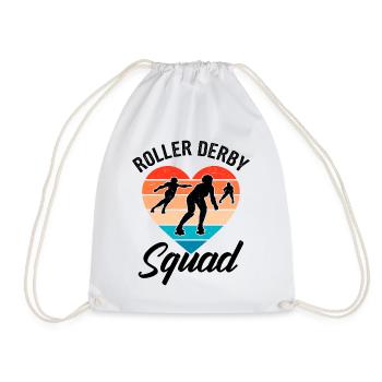 Funny Roller Skate Saying - Drawstring Bag - white - Front
