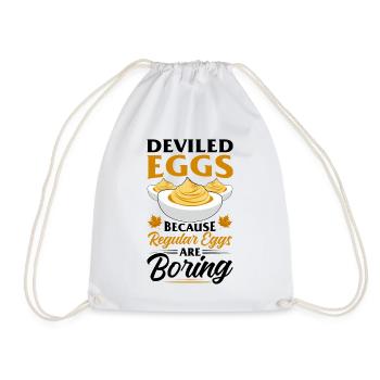 Devil's Egg Spell - Drawstring Bag - white - Front