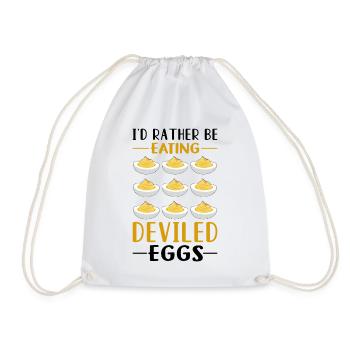 Devil's Egg Spell - Drawstring Bag - white - Front