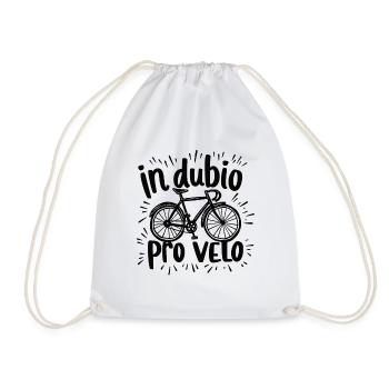 Fahrrad Spruch In dubio pro velo - Turnbeutel - Weiß - Vorne