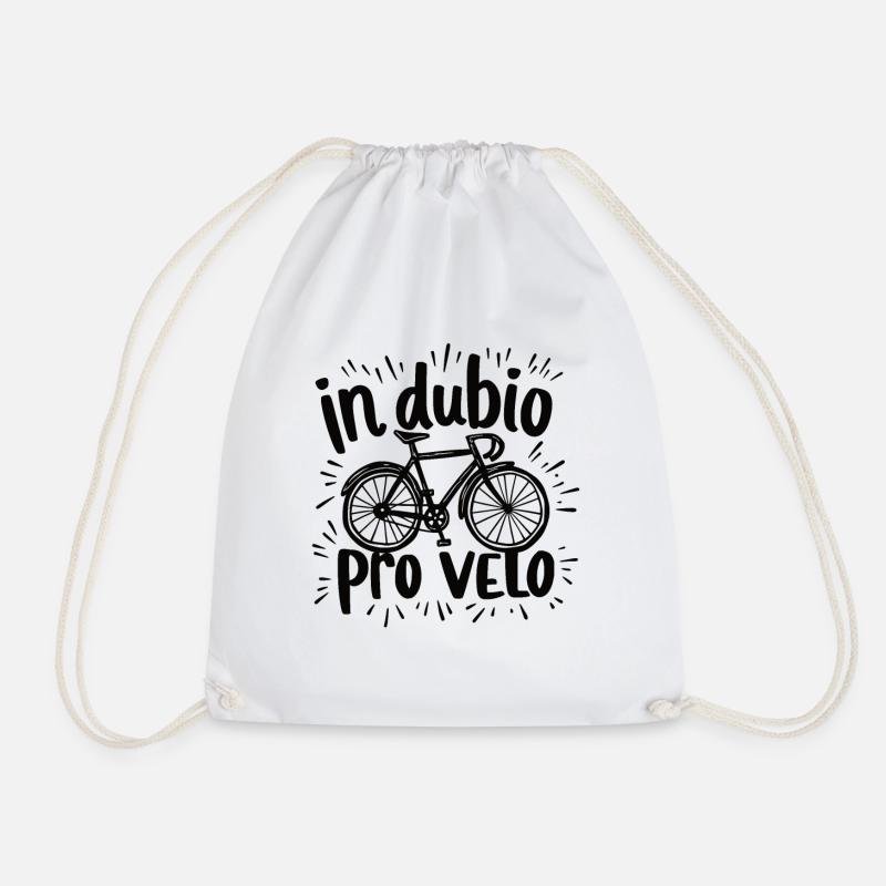 Fahrrad Spruch In dubio pro velo - Turnbeutel - Weiß