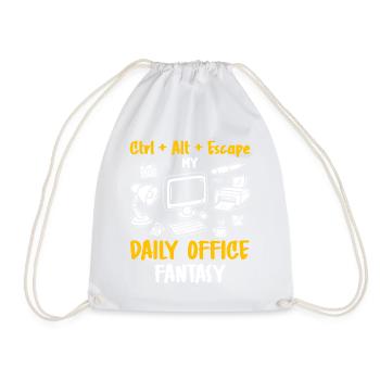 Humour de bureau - Sac de sport léger - blanc - Devant