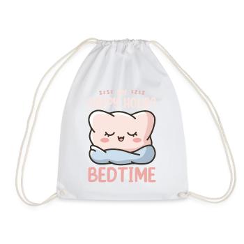 Funny Sleep Saying - Drawstring Bag - white - Front