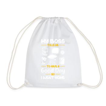 Humour de bureau - Sac de sport léger - blanc - Devant