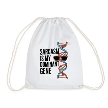 Sarkasmus Gene DNA Genetik - Turnbeutel - Weiß - Vorne