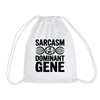 Sarkasmus Gene DNA Genetik - Turnbeutel - Weiß - Vorne