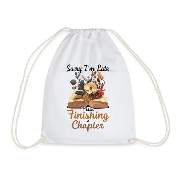 Lesen Buch Merch Booktok Bookish Geschenk Buch - Turnbeutel - Weiß - Vorne