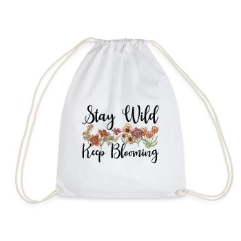 Wildflowers Flowers - Drawstring Bag - white - Front