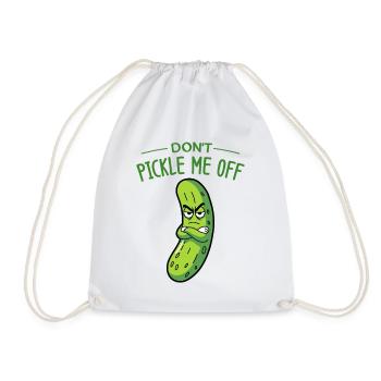 Cucumber Pickle - Drawstring Bag - white - Front