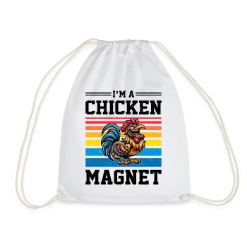 Poulets Poulets - Sac de sport léger - blanc - Devant