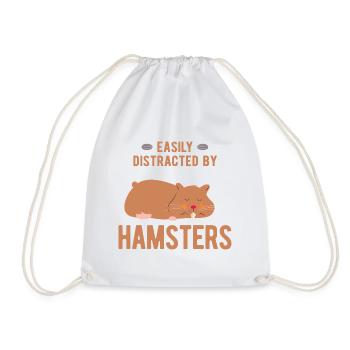 Nagetier Hamster - Turnbeutel - Weiß - Vorne