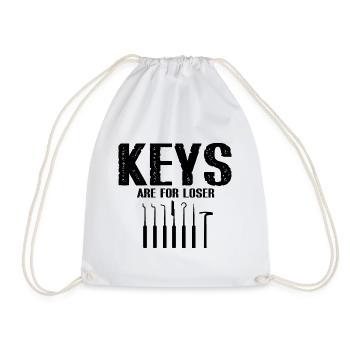 Les clés sont pour Looser Lockpicking Lock Picking - Sac de sport léger - blanc - Devant