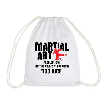 Mixed Martial Arts MMA - Turnbeutel - Weiß - Vorne
