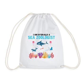 Zooologiste marin officiel Zooologie Mer - Sac de sport léger - blanc - Devant