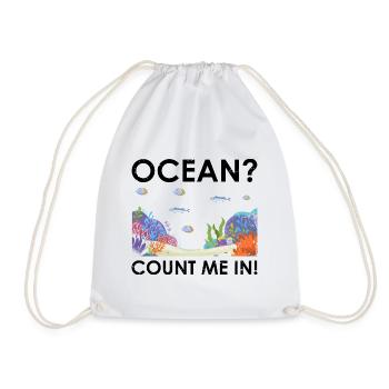Ocean Zooologist Marine Biologist Marine Marine Biology - Drawstring Bag - white - Front