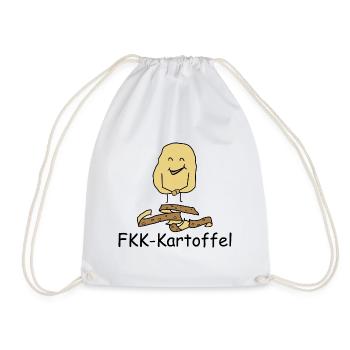 FKK Kartoffel - Nackerpatzl - Turnbeutel - Weiß - Vorne