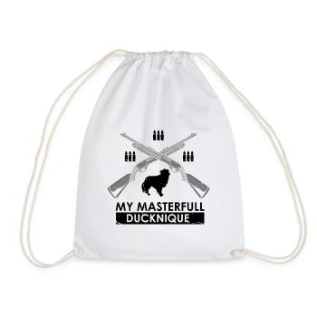 Duck Hunting Duck Hunting Hunter Duck Hunter Duck Hunter Design - Drawstring Bag - white - Front