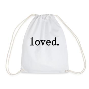 loved. - Turnbeutel - Weiß - Vorne