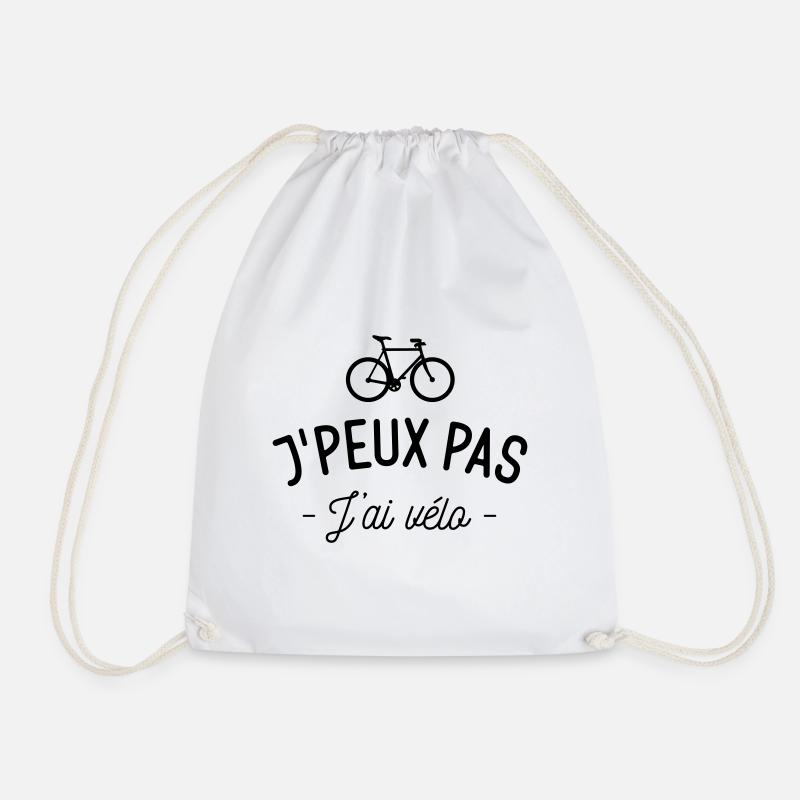 J'peux pas j'ai vélo - Sac de sport léger - blanc