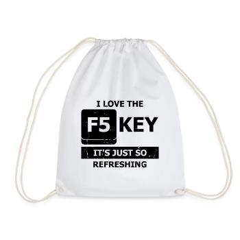 Cyber Security Design for IT Security and Hackers - Drawstring Bag - white - Front