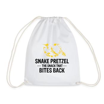 King python design for snake lovers - Drawstring Bag - white - Front