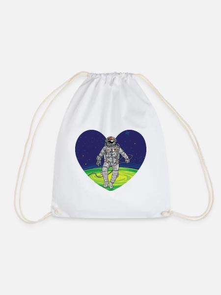 Coeur de l'espace extra-atmosphérique - Sac de sport léger - blanc