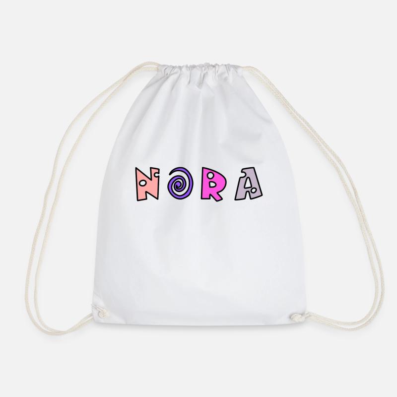 Nora - Drawstring Bag - white