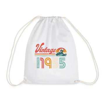 1955 Birthday Gift Born In 1955 - Drawstring Bag - white - Front