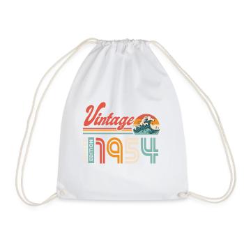1954 Geburtstagsgeschenk Jahrgang 1954 - Turnbeutel - Weiß - Vorne