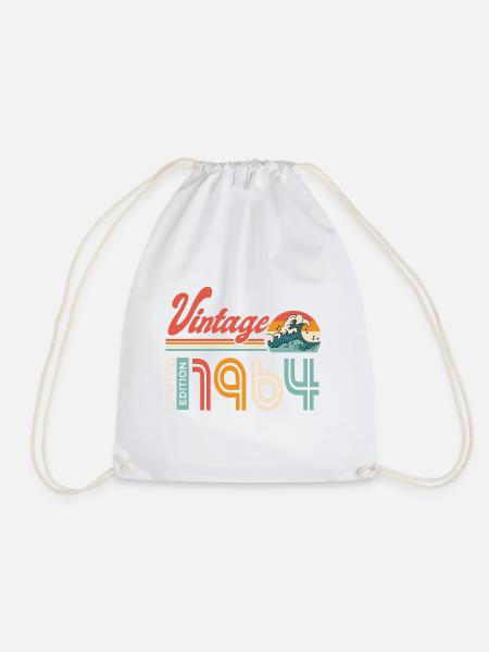 1964 Geburtstagsgeschenk Jahrgang 1964 - Turnbeutel - Weiß