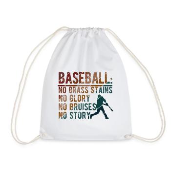 Baseball - Turnbeutel - Weiß - Vorne