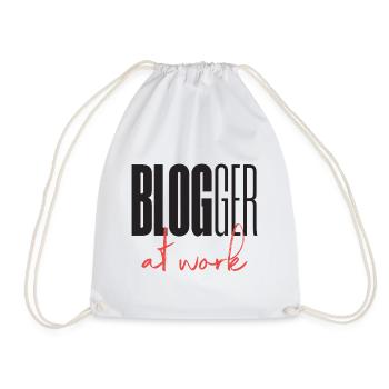 Blogueur Blog au travail - Sac de sport léger - blanc - Devant