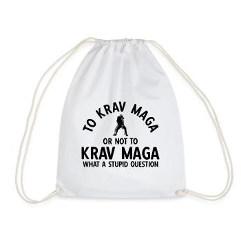 Israelischer Kampfsport Krav Maga - Turnbeutel - Weiß - Vorne