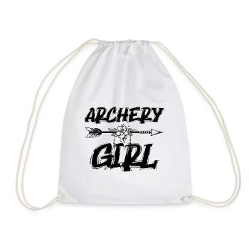 Bow and Arrow Archery Sport Archer S - Drawstring Bag - white - Front