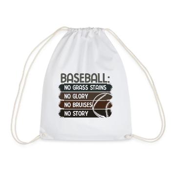 Baseball - Turnbeutel - Weiß - Vorne