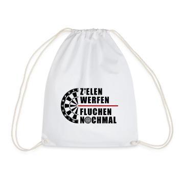 Expiration des fléchettes | Cadeau de fléchettes pour les joueurs de fléchettes - Sac de sport léger - blanc - Devant