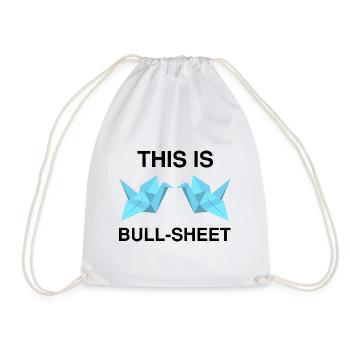 Conception d'origami japonais et origami kirigami - Sac de sport léger - blanc - Devant