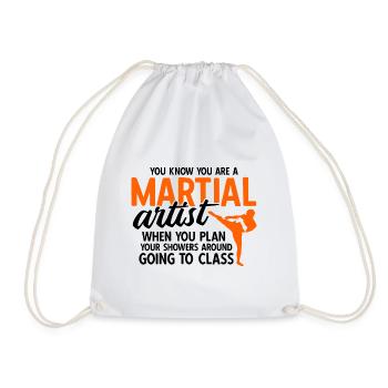 Mixed Martial Arts MMA - Turnbeutel - Weiß - Vorne
