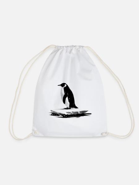 Majestätischer Pinguin - Turnbeutel - Weiß