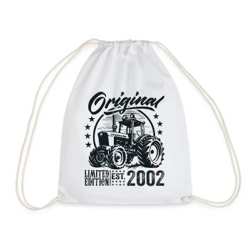 Original 2002 Anniversaire 2002 Fermier Tracteur - Sac de sport léger - blanc - Devant