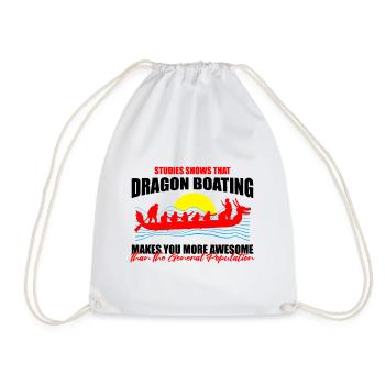 Chinese Boat Race for Dragon Boat Trainers - Drawstring Bag - white - Front