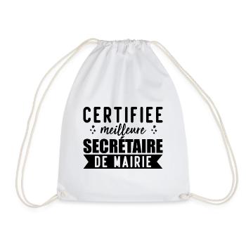 Secrétaire de mairie cadeau pour secrétaire - Sac de sport léger - blanc - Devant