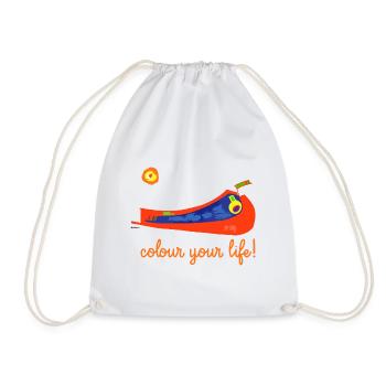 colour your life! - Turnbeutel - Weiß - Vorne