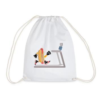 Hot Dog Cardio Bodybuilding Runner Tapis roulant - Sac de sport léger - blanc - Devant