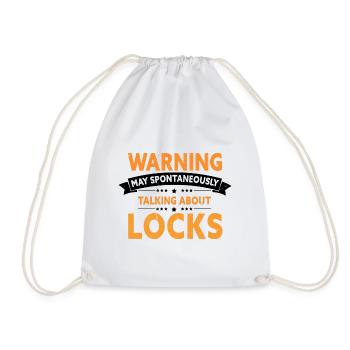 Technicien de verrouillage de serrure Schlossdienst Design - Sac de sport léger - blanc - Devant