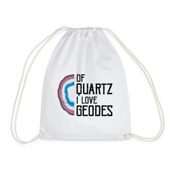 Rock Research and Quartz Rock Design - Drawstring Bag - white - Front