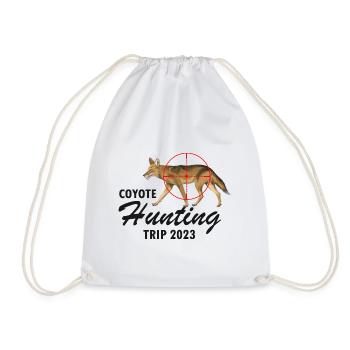 Capture de coyotes et conception de chasseur de coyotes - Sac de sport léger - blanc - Devant